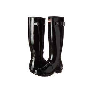 Hunter Glossy Black Rain Boots